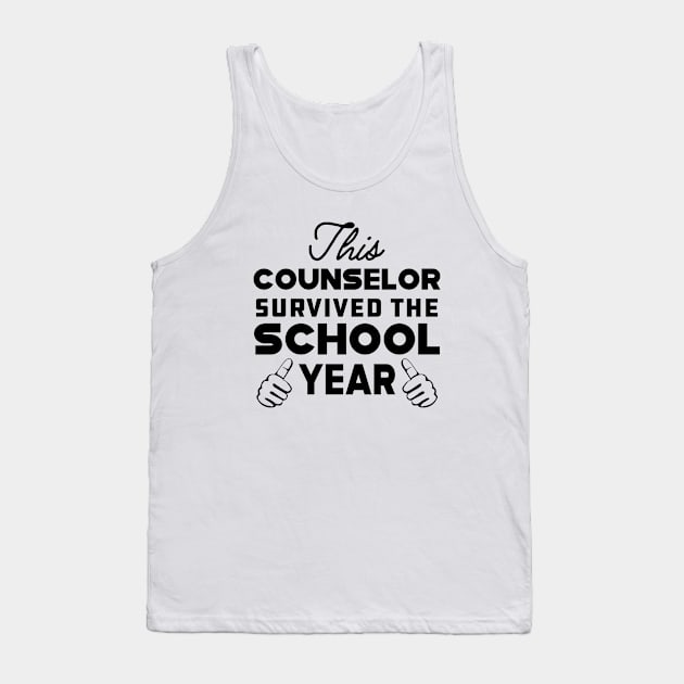 Counselor - This counselor survived the school Tank Top by KC Happy Shop